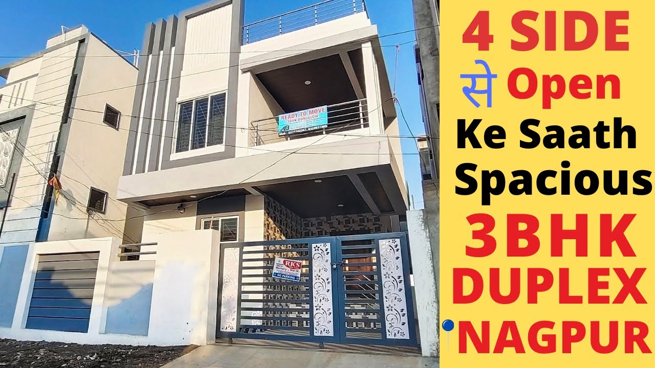 3bhk ready to move duplex arya nagar koradi road under 1cr | property for sale in nagpur | vn7