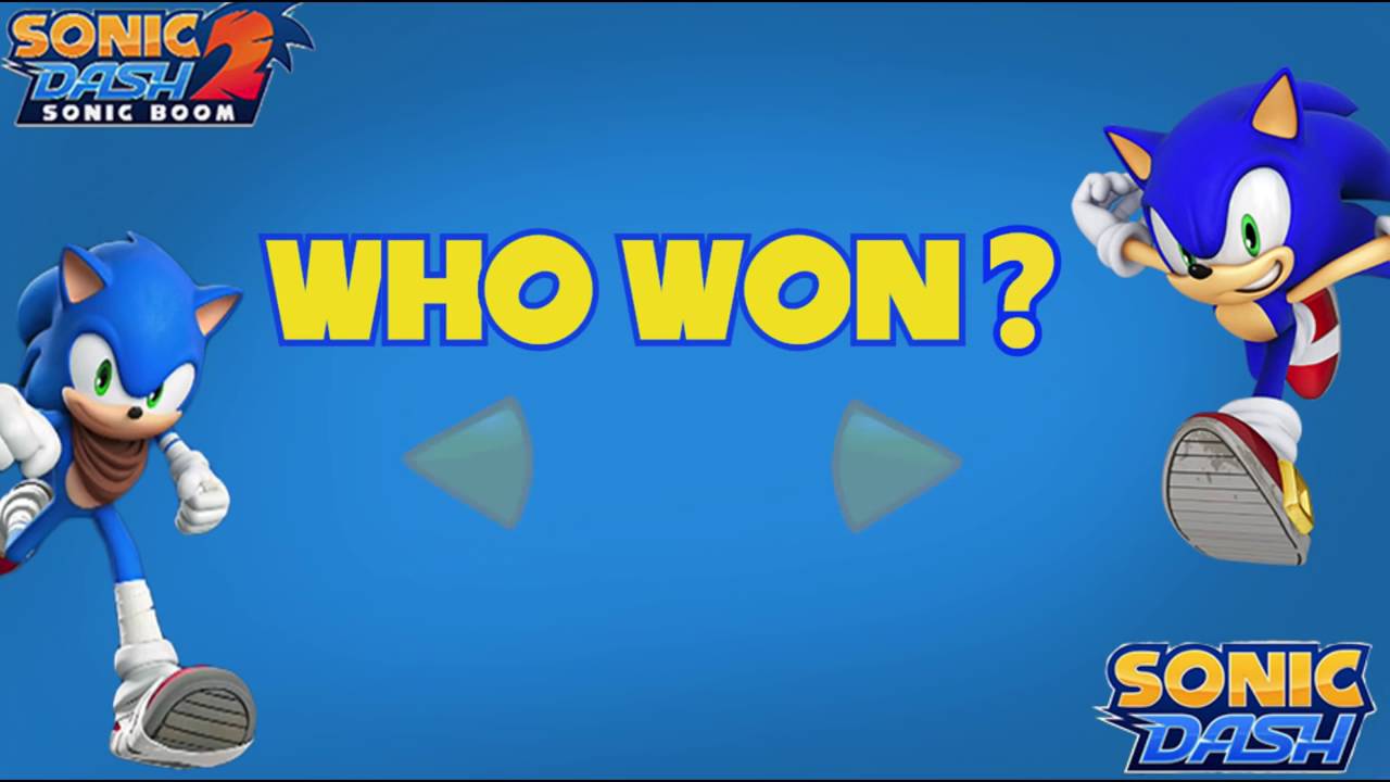 Sonic Dash vs Sonic Dash 2 Sonic Boom. Who's the Fastest?