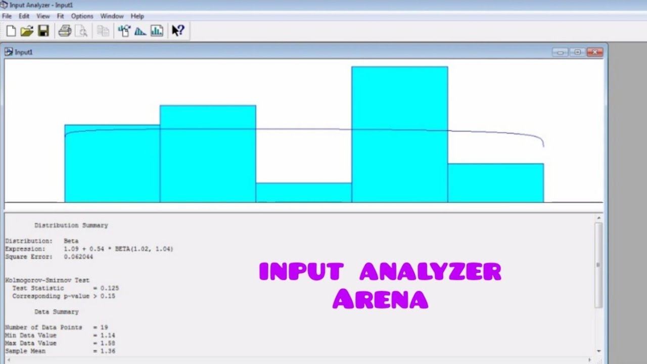 Input Analyzer di Simulasi Arena