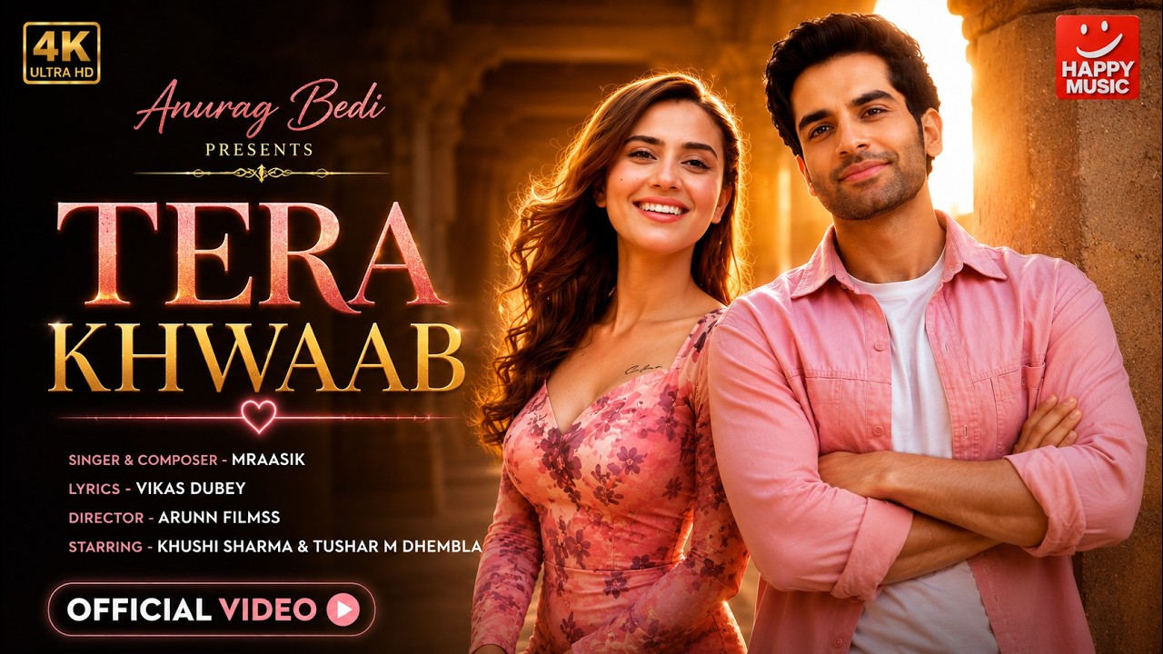 Tera Khwab (Official Video) MRaasik | Romantic Hindi Song | Love Anthem 2026 | Happy Music