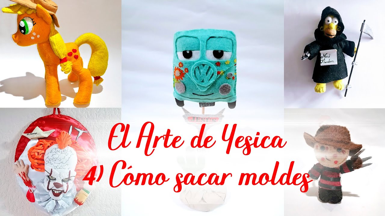 4. Cómo sacar moldes a partir de una imagen / Curso básico para empezar en el mundo del fieltro.