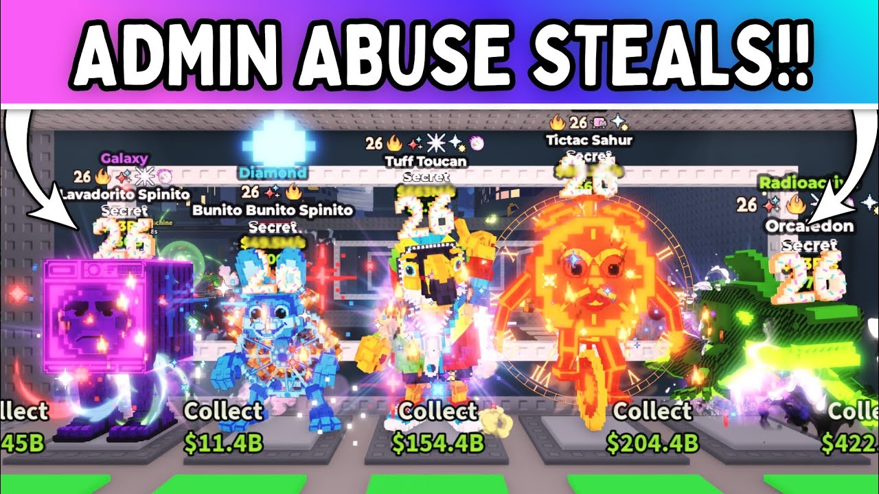 I STOLE THE CRAZIEST BRAINROTS FROM NEW YEARS ADMIN ABUSE!! *INSANE* Steal a Brainrot ROBLOX!