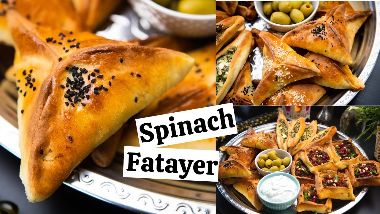HOW TO MAKE SPINACH FATAYER | Lebanese Spinach Pies | Fatayer Dough | Ramadan Recipes for Iftar 2021