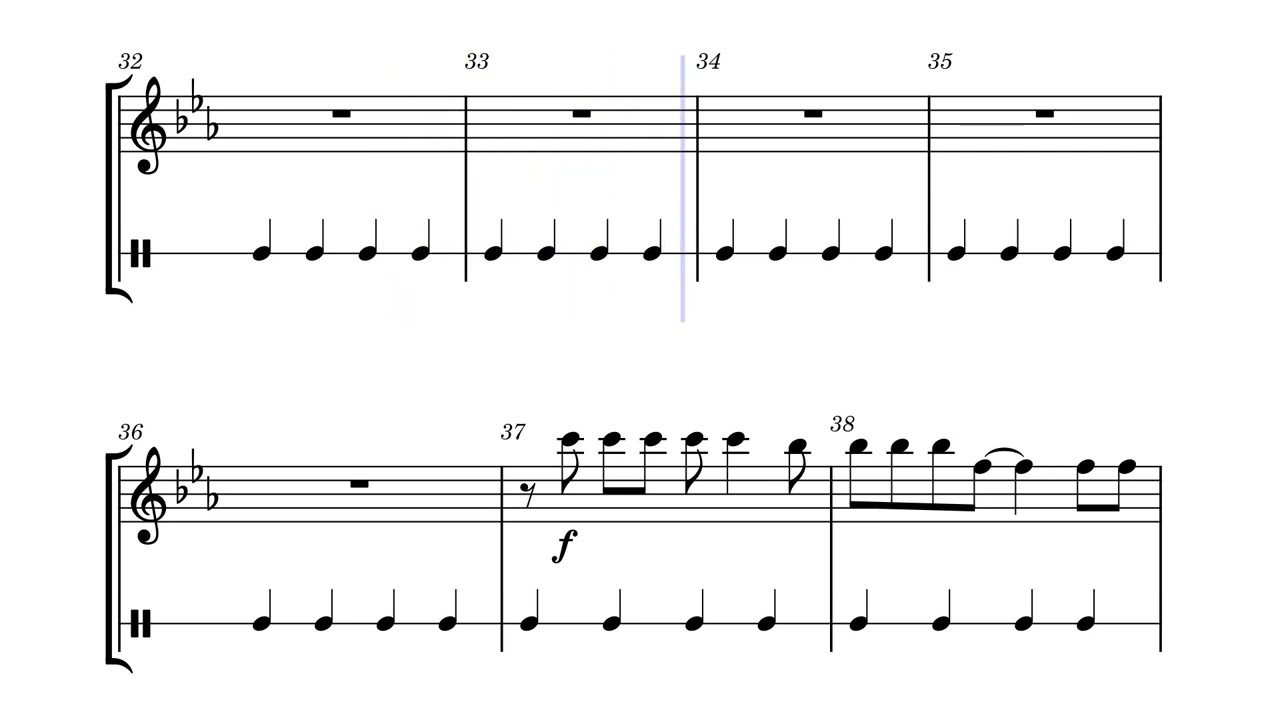 Bad Romance - Glockenspiel with Metronome