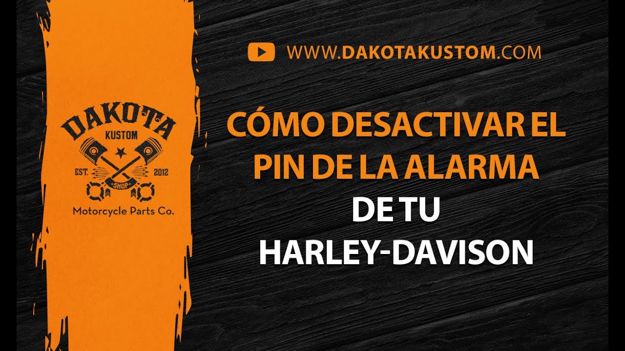 Desactivar PIN Alarma en tu Harley-Davidson Sportster - Dakota Kustom