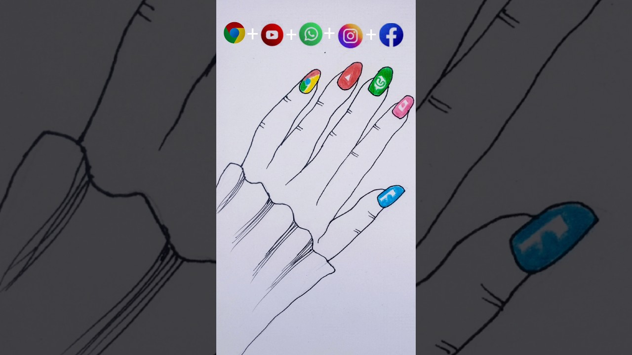 Social Media Nails Art 💅 💥 