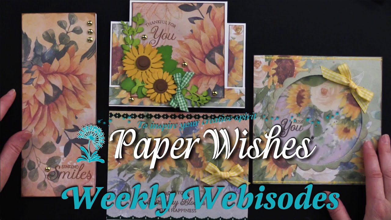 Glorious Sunflower Cards Using Sunflower Collection by Crafter's Companion
