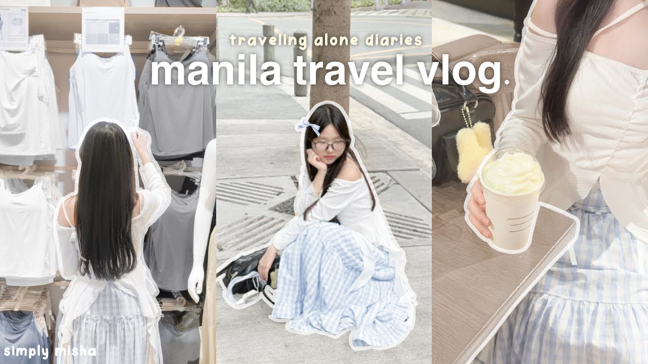 manila travel vlog 🛒🎐 : travelling alone for the 1st time, lots of shopping+food | philippines