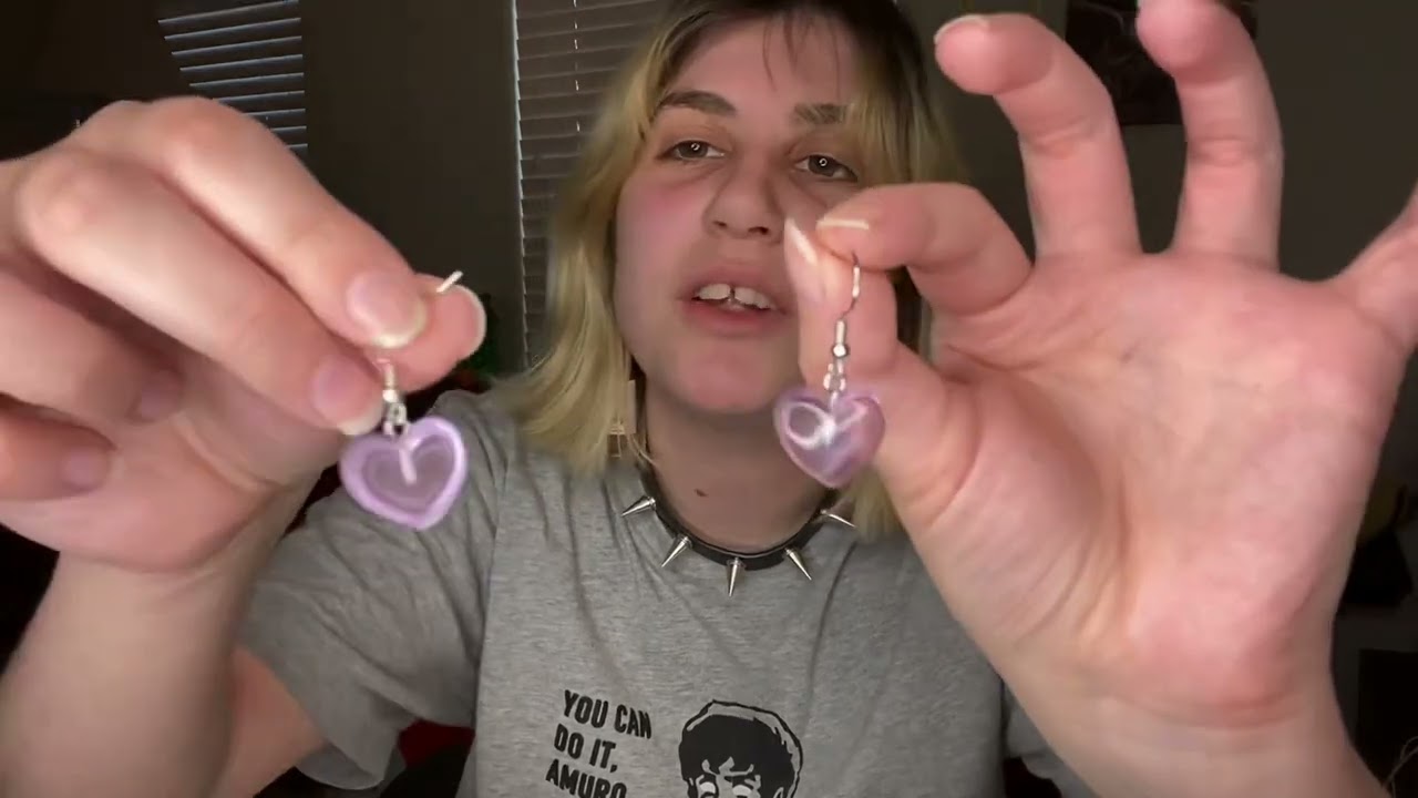 ASMR | Showing (Some) of my Earring Collection! (Whisper Rambles, Some Clacking)