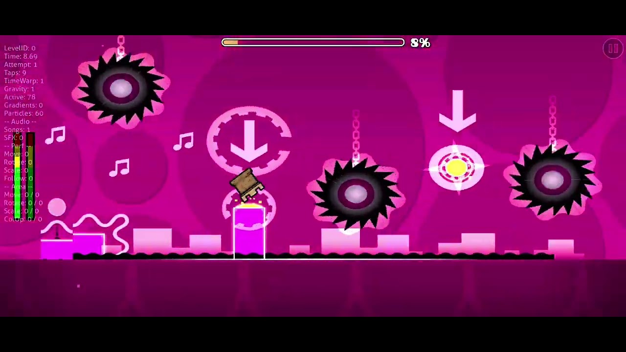 Playing geometry dash for fun