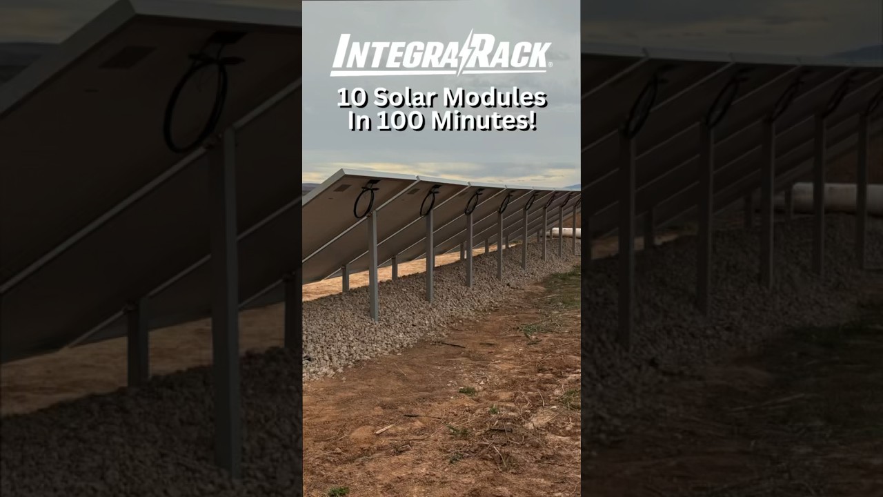 IR-30 Fastest & Lowest Cost Per KW Ballasted Ground Mount System - IntegraRack