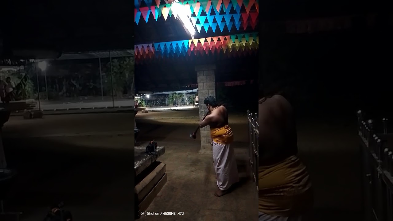 Nemmara Brothers fame Anand offering Neelambari Ragaalapana to God Akhileshwara Shiva 