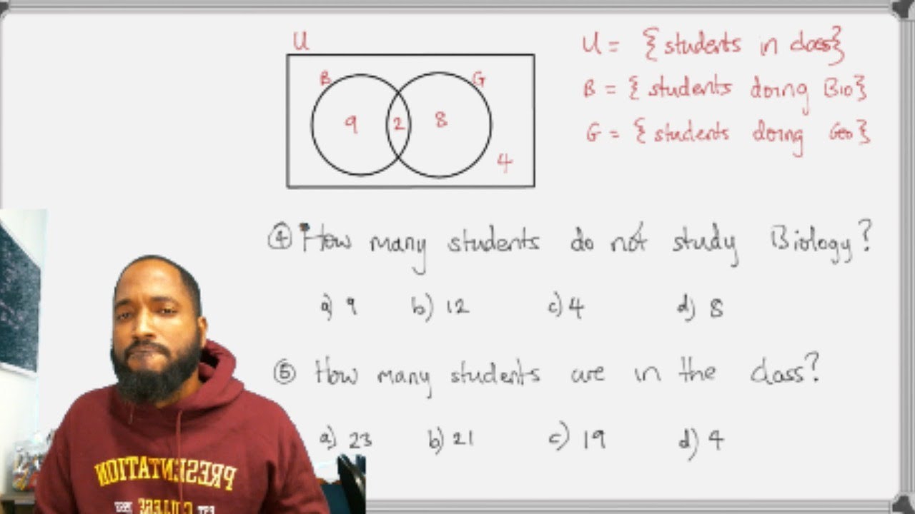CSEC MATHS - SETS MULTIPLE CHOICE 2020 Revision #2 | intersection | union | complement | etc