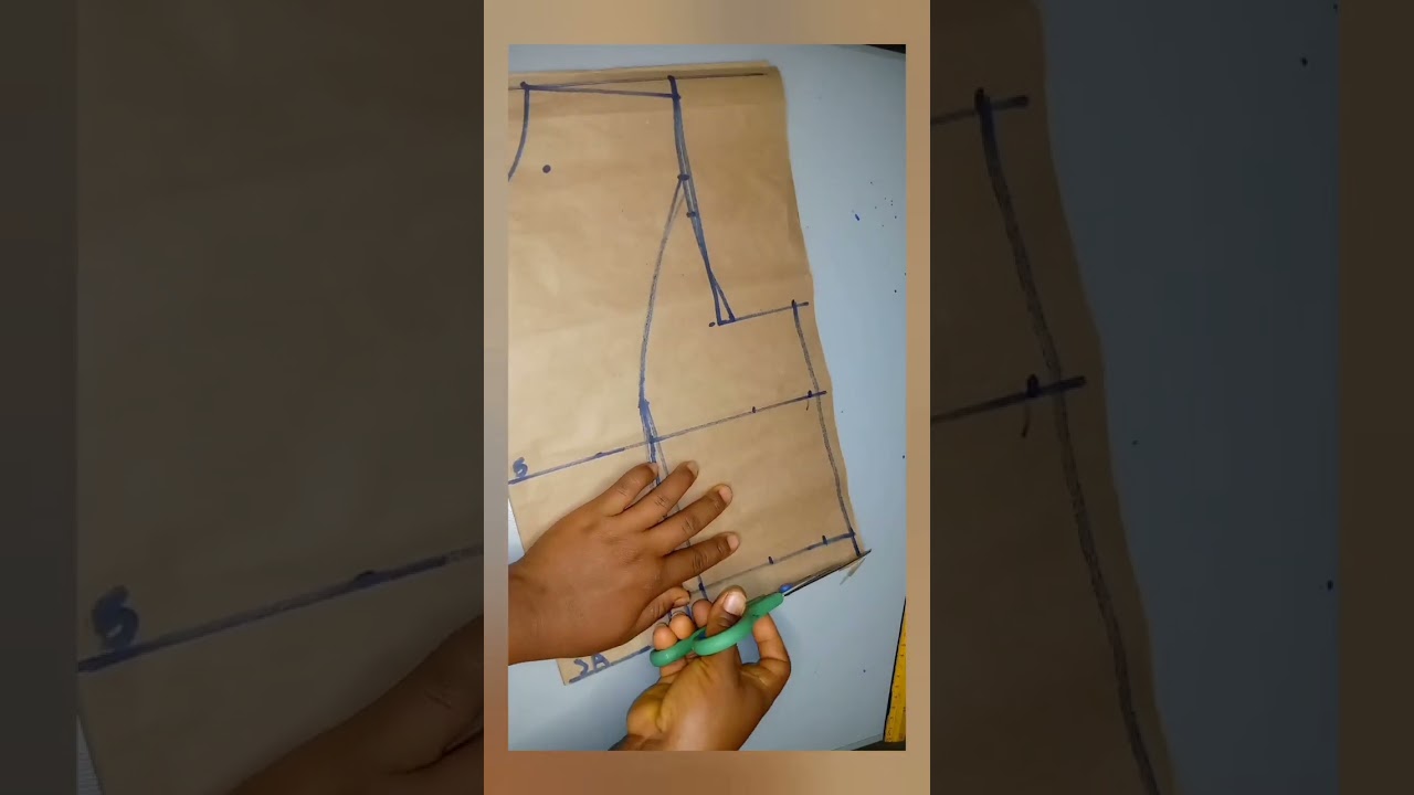 New Tutorial! How To Cut a Princess Dart Back Bodice #princessdart #shorts #viral #youtubeshorts