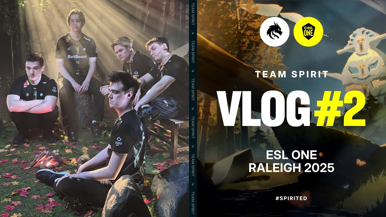 TEAM SPIRIT: ESL ONE RALEIGH 2025. VLOG 2 (ENG SUB)