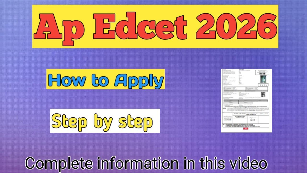 Ap Edcet 2026/registration step by step I Ap Edcet 2026 notification I@pnkeducation 
