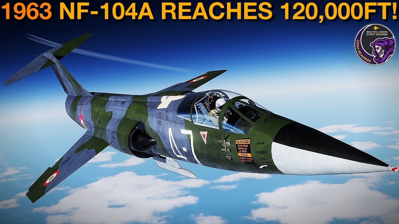 1963 Chuck Yeager's NF-104A Starfighter 120,000ft+ Altitude Record | DCS Reenactment