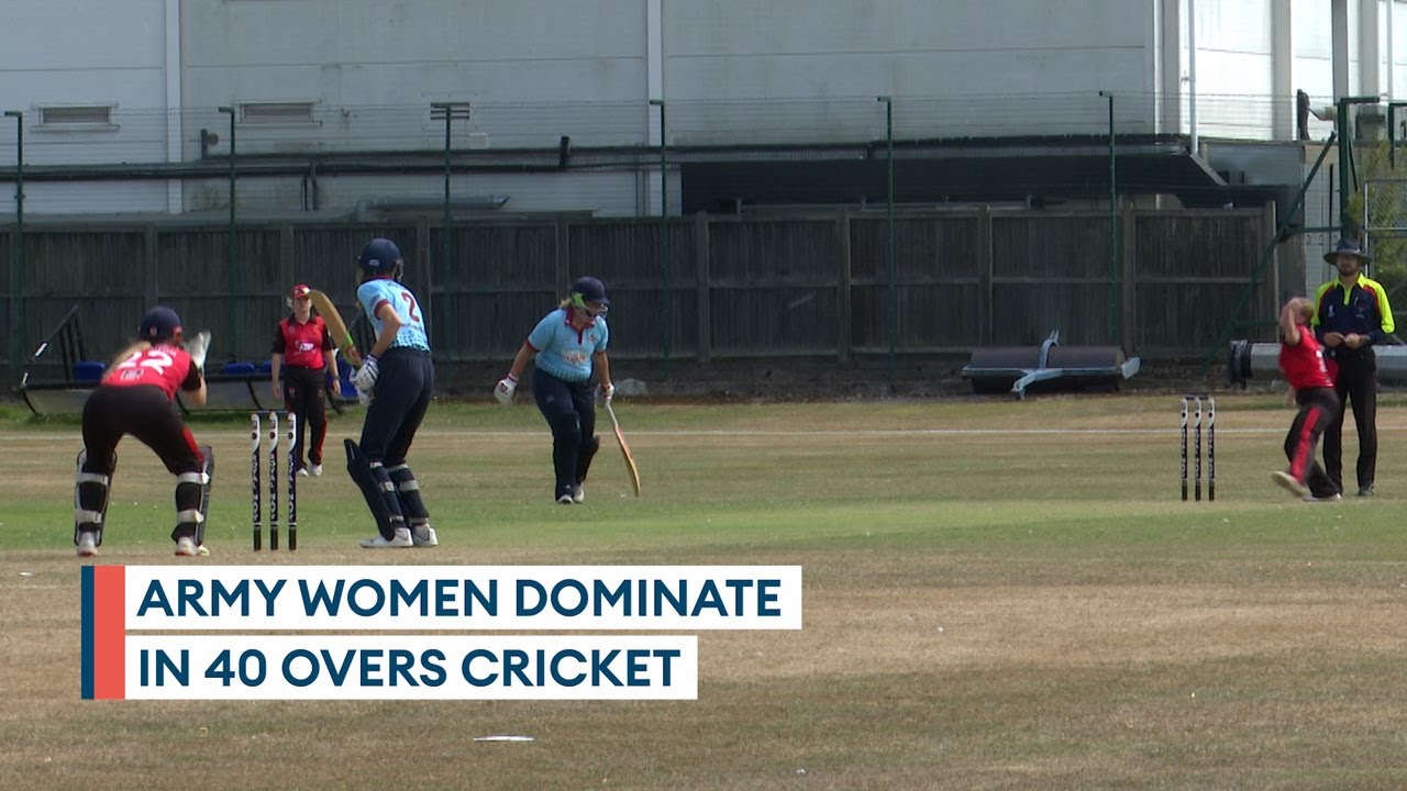 British Army DOMINATION! Forces cricketers take on 40 overs Inter Services in Portsmouth | ACTION
