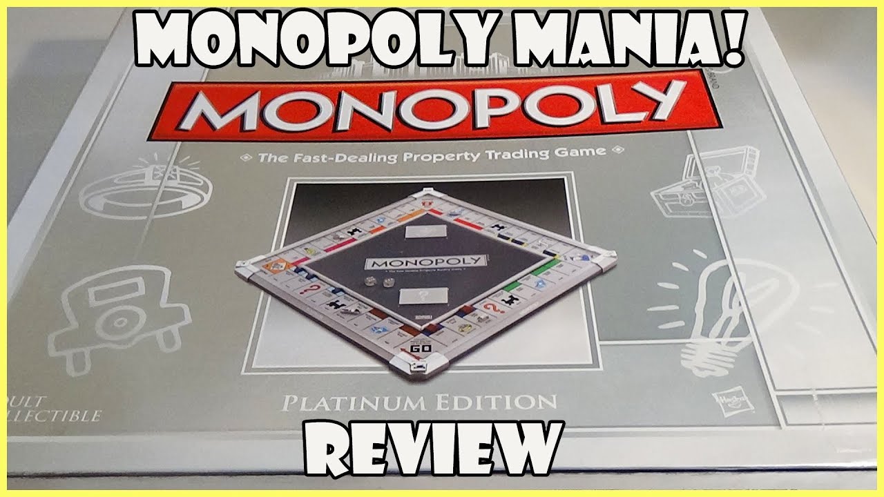Monopoly Mania! Platinum Edition Monopoly Board Game Review | Board Game Night