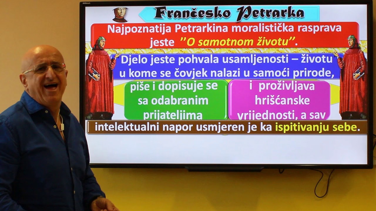 Crnogorski srpski, bosanski, hrvatski jezik i književnost - Frančesko Petrarka 
