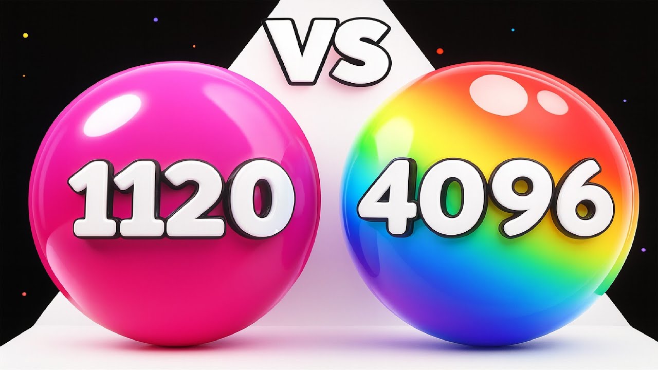 Rubberball Runner 🟡 vs Ball Run 2048 ♾️ ASMR Gameplay Android iOS Ball Run 3D Merge Math WE55