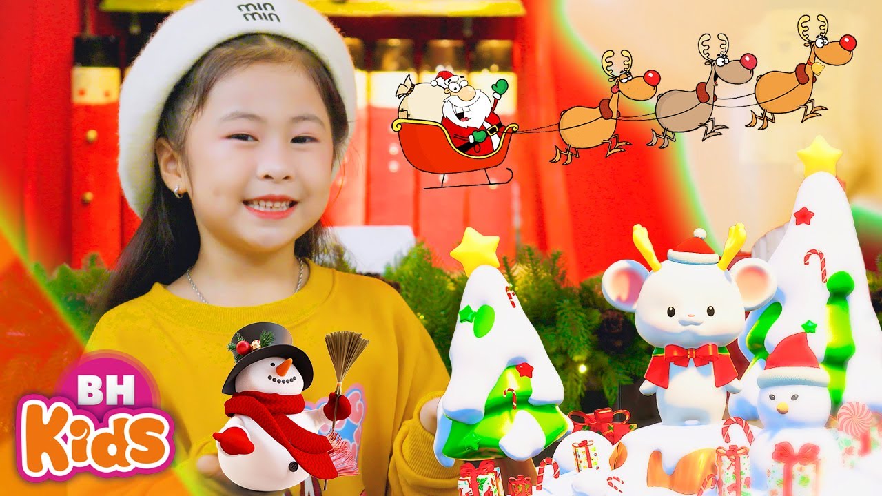 Cô Bé Đáng Yêu Hát 🎅🏻 Ông Già Noel Giáng Trần | Nhạc Giáng Sinh Thiếu Nhi Vui Nhộn 2025 Bé Vui Noel