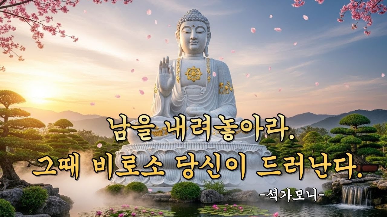 남을 내려놓아라. 그때 비로소 당신이 드러난다.#명언#불교#시니어