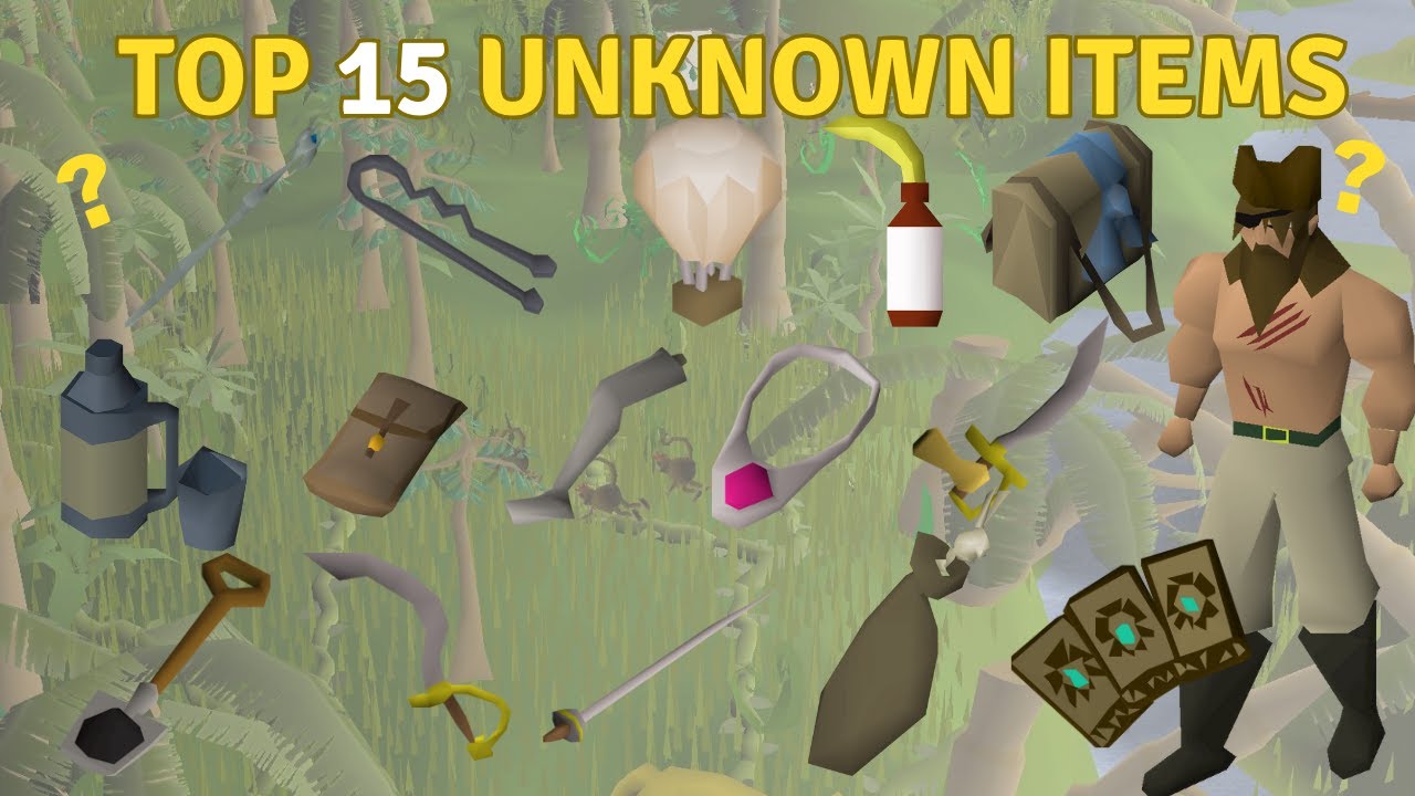 15 Most Uncommon Unique Items in OSRS