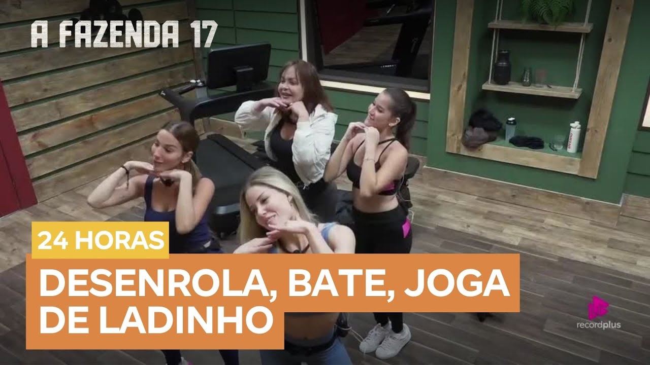 Nos preparativos para a primeira festa, peoas ensinam passinhos para Gaby Spanic | A Fazenda 17