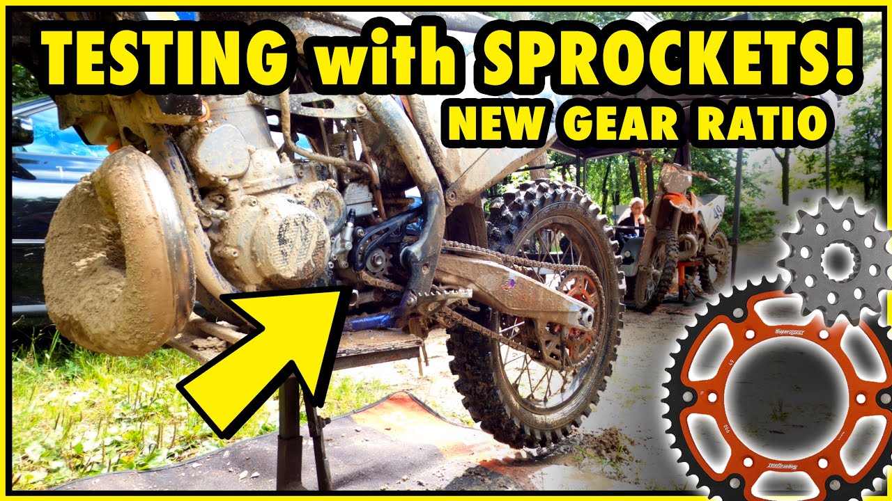 Which gear ratio did I choose? Testing with sprockets on my KTM 250SX 2 Stroke