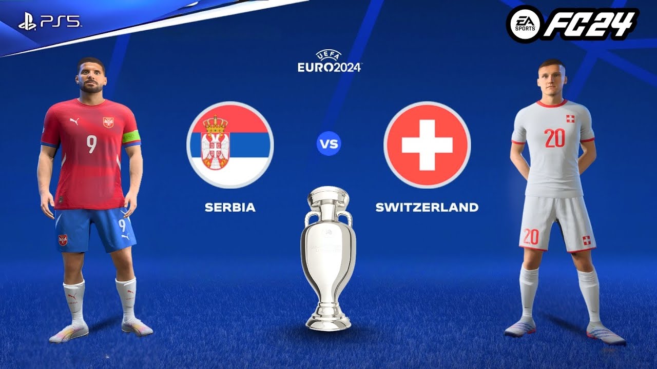 MITROVIĆ ON FIRE! 🔥 | Serbia Beat Switzerland | Euro 2024 Group Stage #fc24 #viralfootball #fifa