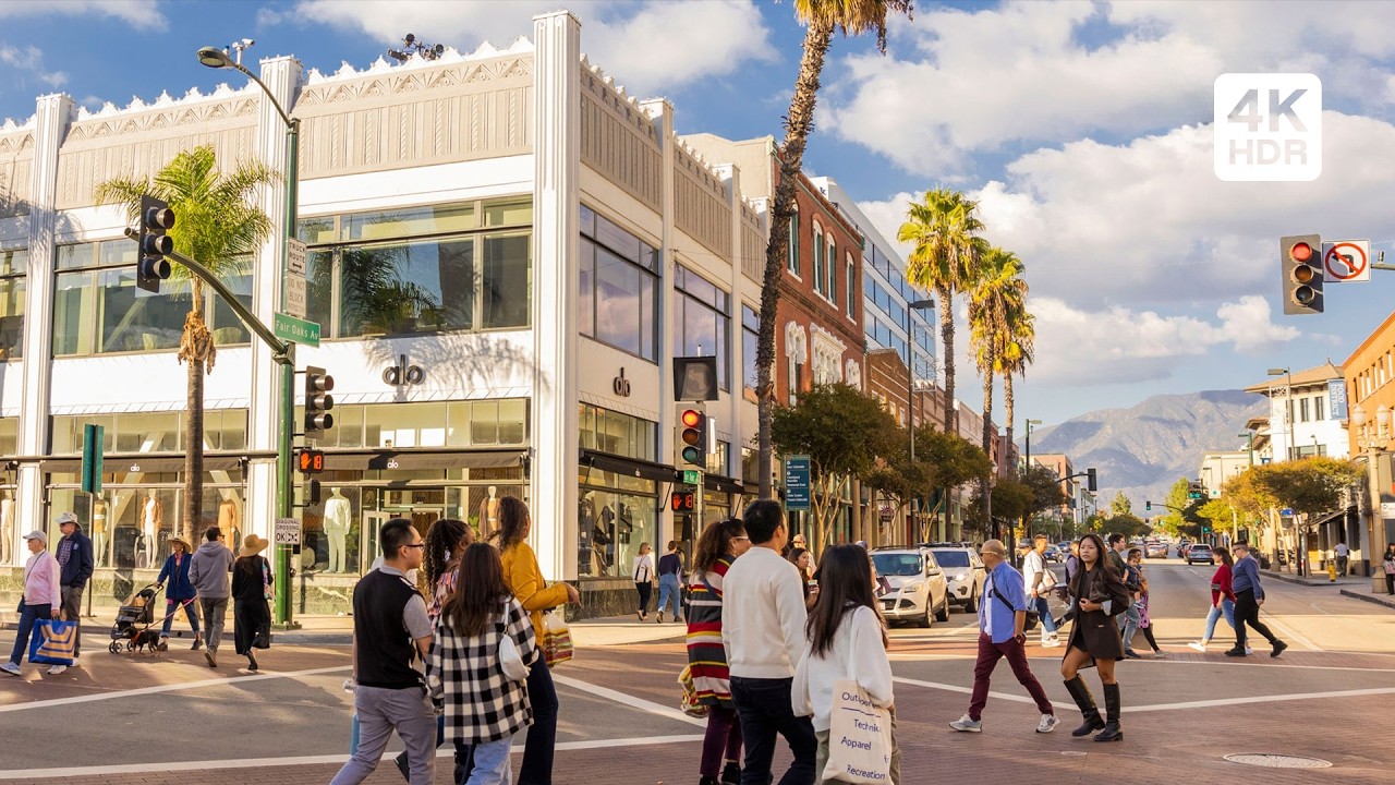 🇺🇸 Downtown Pasadena Walking Tour · 4K HDR