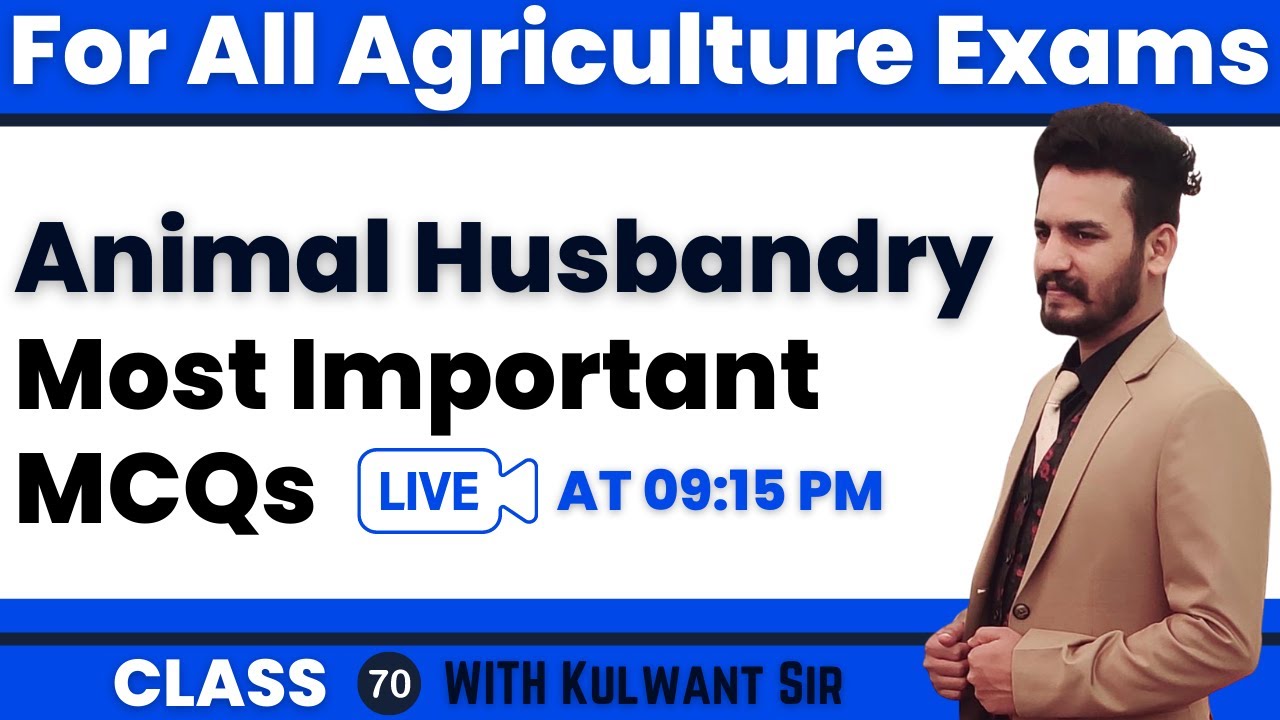 Animal Husbandry Important MCQs || AFO, UP TGT, PGT, AAO, IFFCO, MP-RHEO, JRF, Pre-PG || Class - 70