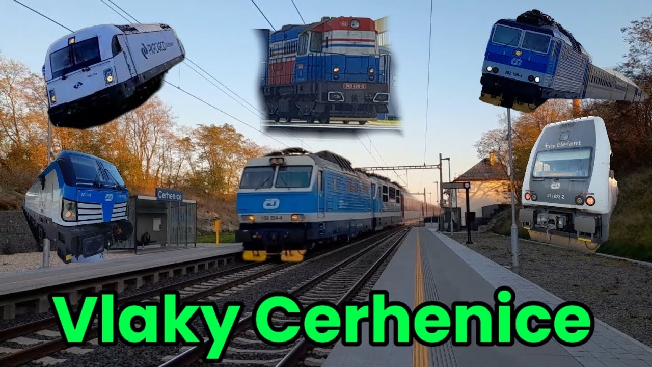 Vlaky Cerhenice dne 9.11. 2024