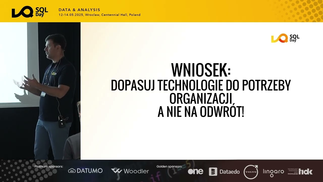 SQL Day 2025-Cena chaosu:Jak brak jakości w budowie platformy danych prowadzi do kosztownego kryzysu