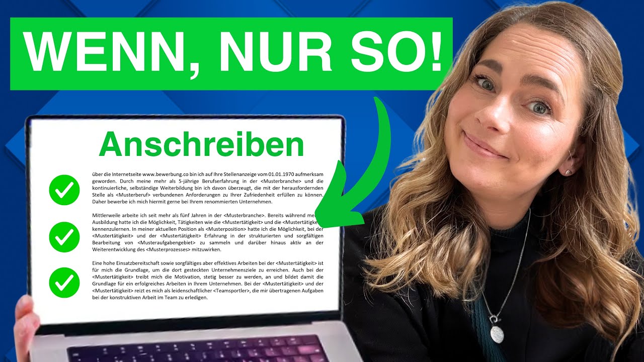Brauche ich ein Anschreiben für meine Bewerbung? Wenn ja, dann nur so!