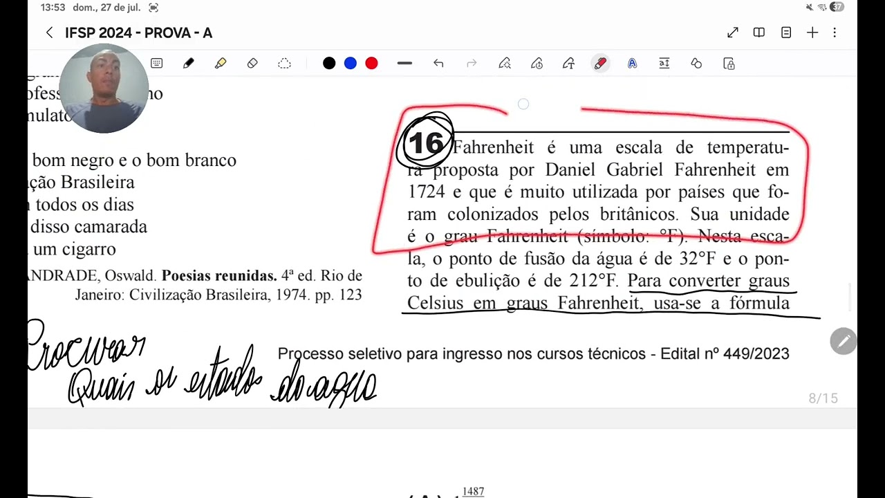 IFSP 2024 (Prova A) - 16