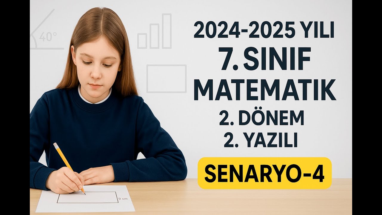 7.Sınıf Matematik 2.Dönem 2.Yazılı Soru Örnekleri (SENARYO-4)