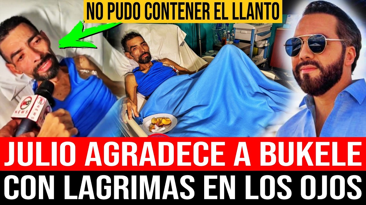 ENTRE LAGRIMAS DON JULIO AGRADECE AL PRESIDENTE BUKELE POR EL TRASLADO DE EEUU A EL SALVADOR !