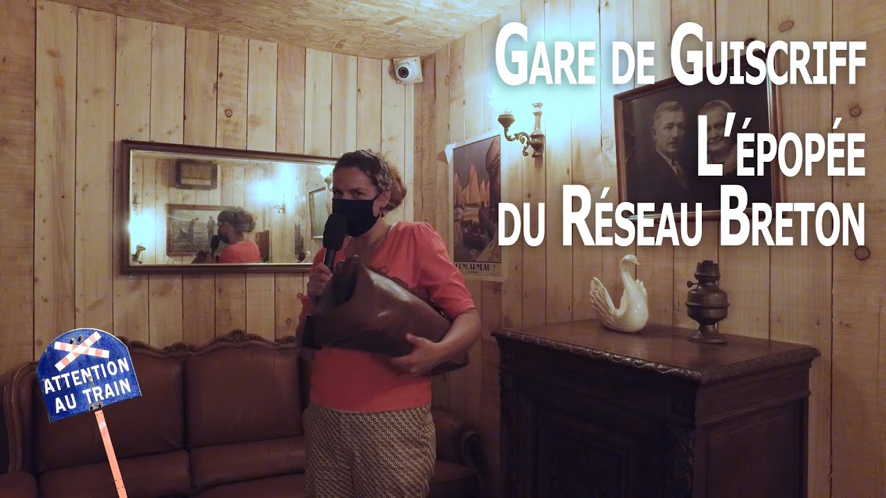 La gare de Guiscriff sur l'ex réseau Breton