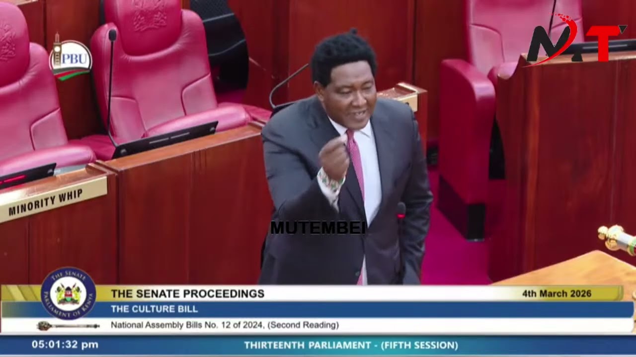 SENATE DRAMA! LEDAMA OLE KINA MAKES STRONG REMARKS ON CULTURE BILL!