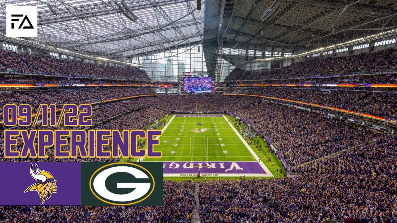 Minnesota Vikings NFL Experience vs Green Bay Packers 2022 (Live Crowd Atmosphere)