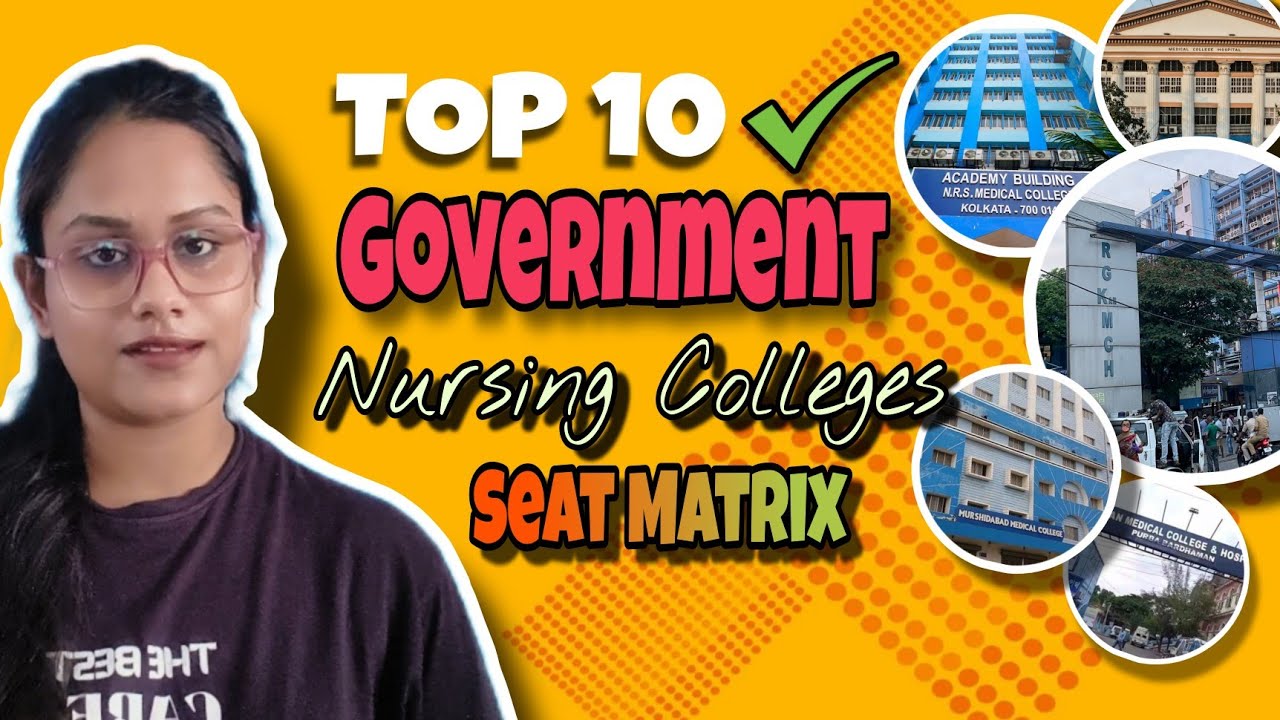 Top 10 Government BSc Nursing college in West Bengal 🔥🎯/Seat Matrix/ Jenpas Ug 2024🎯#prep_capsule