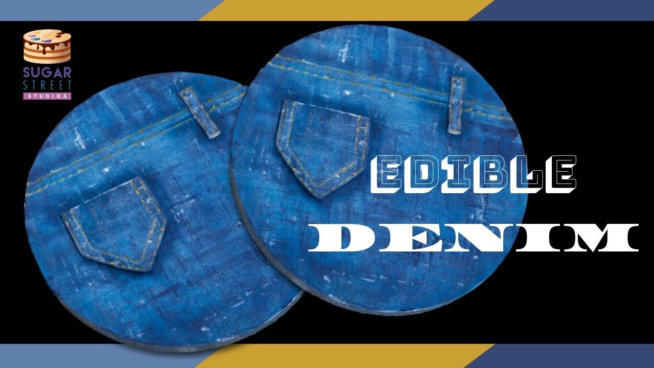 Edible Denim! Create a realistic jean effect to decorate your cakes!