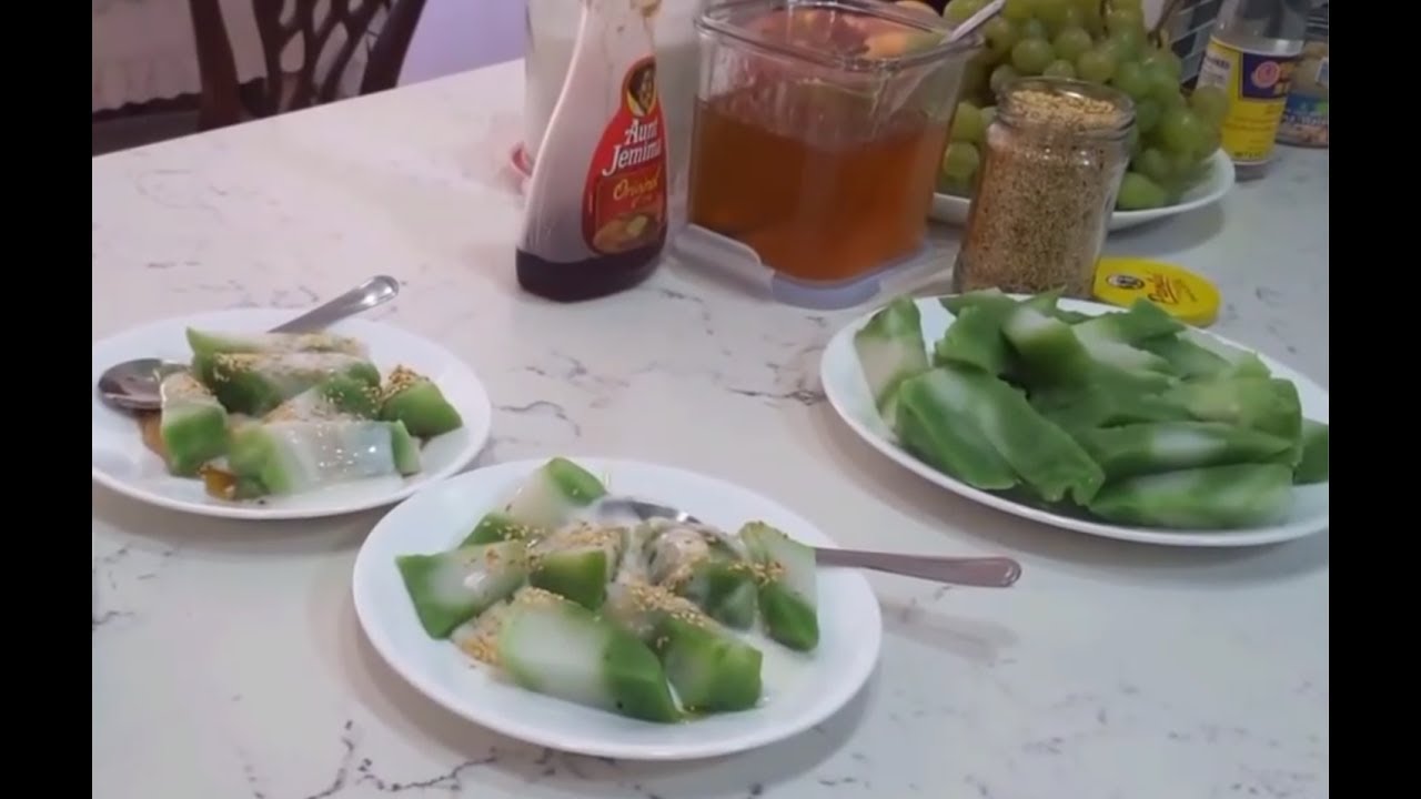 Bánh đúc lá dứa - New York / Pandan leaves rice cake
