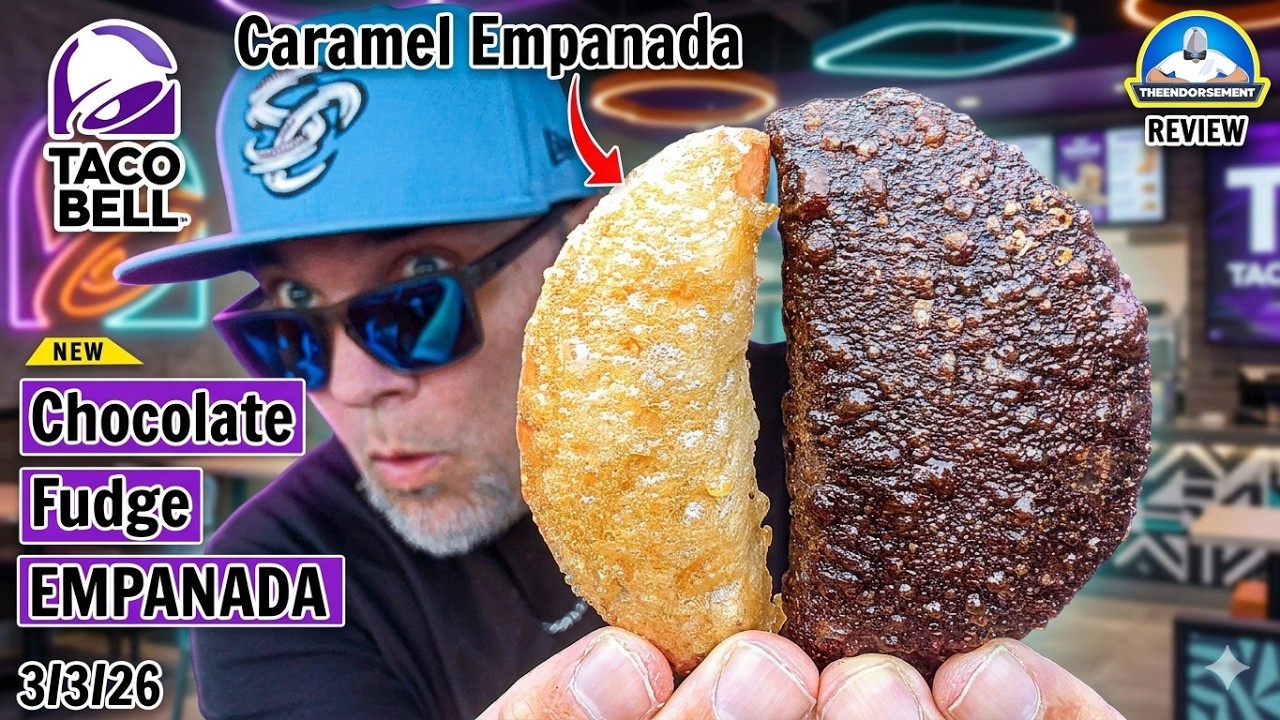 Обзор новой шоколадной эмпанады Taco Bell®! | Лучше, чем карамельная эмпанада? | thendorsement