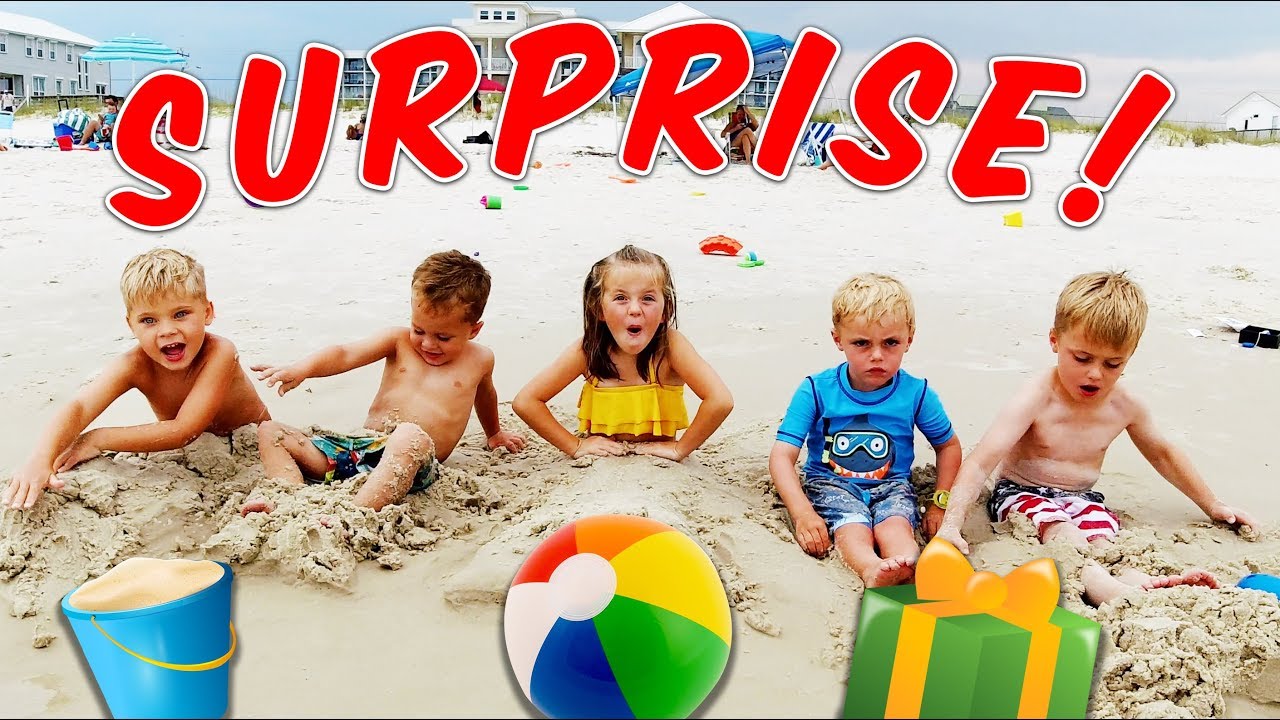 BEACH HOUSE SURPRISE For The KIDS! (They Didn't See This Coming...) #DBEJCKSummerVacay Part 2