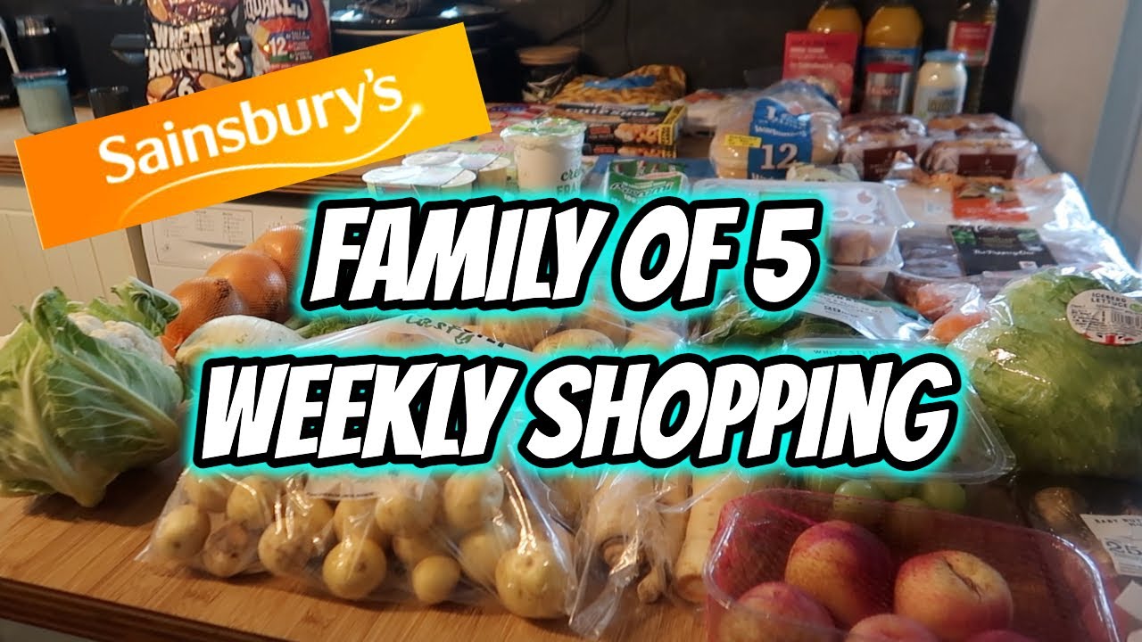 SAINSBURY'S GROCERY HAUL & FAMILY MEAL PLAN