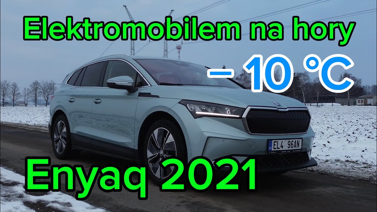 Ojetý Enyaq vs. mráz cestou na hory! Jaký bude dojezd?