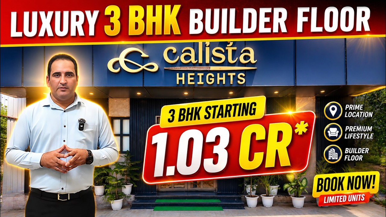 Luxury 3 BHK Builder Floor Noida Extension | Calista Heights | Greater Noida West